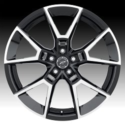 Platinum 462U Matrix Machined Gloss Black Custom Wheels 3